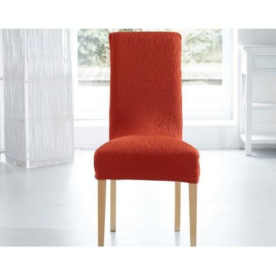 Becquet Housse de chaise extensible tissage en relief - Terracotta Taille unique unisex - Publicité Becquet Housse de chaise extensible tissage en relief - Terracotta Taille unique unisex - Publicité