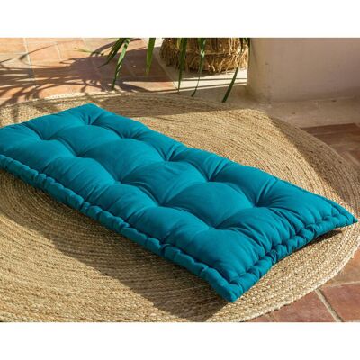 Becquet Futon en coton bleu canard - BOUTONS 60 x 120 cm unisex - Publicité Becquet Futon en coton bleu canard - BOUTONS 60 x 120 cm unisex - Publicité