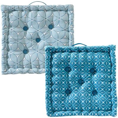 Becquet Coussin matelas GIENS - bleu 40 x 40 cm unisex - Publicité Becquet Coussin matelas GIENS - bleu 40 x 40 cm unisex - Publicité
