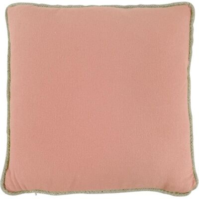 Becquet Coussin en coton recyclé rose poudré uni - CORDIA 40 x 40 cm unisex - Publicité Becquet Coussin en coton recyclé rose poudré uni - CORDIA 40 x 40 cm unisex - Publicité