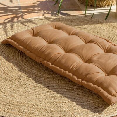 Becquet Futon en coton beige - BOUTONS 60 x 120 cm unisex - Publicité Becquet Futon en coton beige - BOUTONS 60 x 120 cm unisex - Publicité