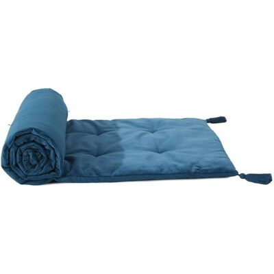 Becquet Futon coton en velours bleu - TOMAN 60 x 180 cm unisex - Publicité Becquet Futon coton en velours bleu - TOMAN 60 x 180 cm unisex - Publicité