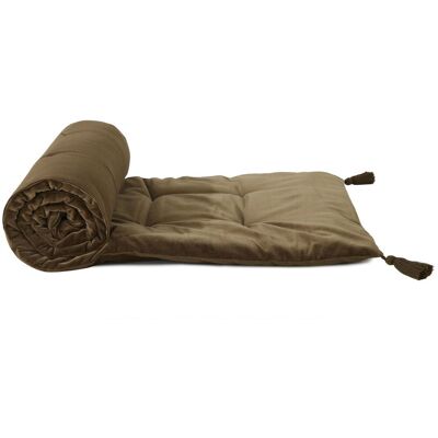 Becquet Futo Matelas d'assise velours TOMAN - marron glacé 60 x 180 cm unisex - Publicité Becquet Futo Matelas d'assise velours TOMAN - marron glacé 60 x 180 cm unisex - Publicité