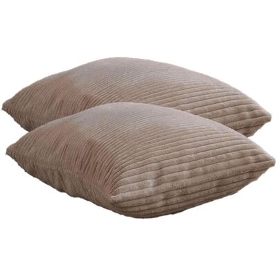 Becquet Lot de 2 housses de coussin 35 x 60 FAR CLIC CLAC - beige unisex - Publicité Becquet Lot de 2 housses de coussin 35 x 60 FAR CLIC CLAC - beige unisex - Publicité