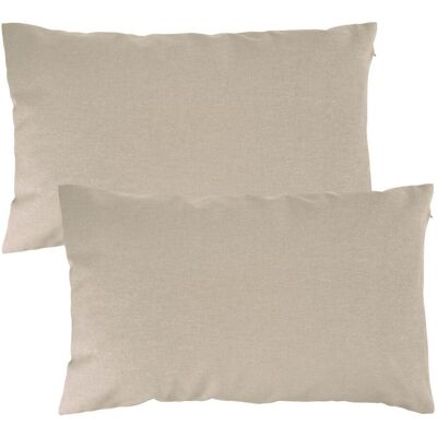 Becquet Lot de 2 housses de coussin KEVARA - beige chiné 35 x 60 cm unisex - Publicité Becquet Lot de 2 housses de coussin KEVARA - beige chiné 35 x 60 cm unisex - Publicité