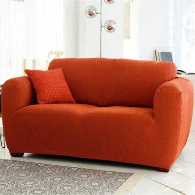 Becquet Housse de fauteuil YUTA - orange terracotta 1 place unisex - Publicité Becquet Housse de fauteuil YUTA - orange terracotta 1 place unisex - Publicité