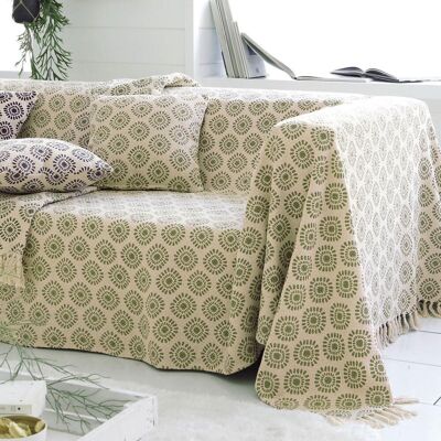 Becquet Lot de 2 Housses de Coussin imprimées Coton tissé jacquard JC.EMPREINTE Vert menthe 40 x 40 cm unisex - Publicité Becquet Lot de 2 Housses de Coussin imprimées Coton tissé jacquard JC.EMPREINTE Vert menthe 40 x 40 cm unisex - Publicité