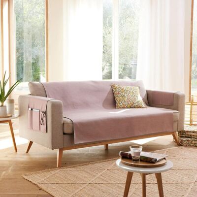Becquet Protège canapé ECOGREEN 110x140 vieux rose 140 x 200 cm unisex - Publicité Becquet Protège canapé ECOGREEN 110x140 vieux rose 140 x 200 cm unisex - Publicité