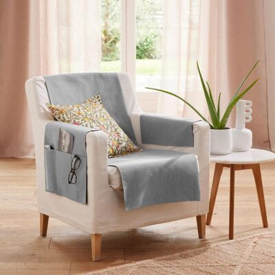 Becquet Protège fauteuil ECOGREEN 60x140 gris moyen 60 x 140 cm unisex - Publicité Becquet Protège fauteuil ECOGREEN 60x140 gris moyen 60 x 140 cm unisex - Publicité