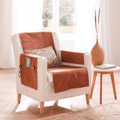 Becquet Protège fauteuil 60x140 WHISPER-orange rouille 60 x 140 cm unisex - Publicité Becquet Protège fauteuil 60x140 WHISPER-orange rouille 60 x 140 cm unisex - Publicité