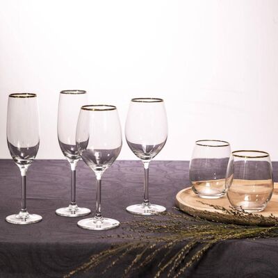 Becquet Lot de 6 verres à vin LUXOR 39 cl unisex - Publicité Becquet Lot de 6 verres à vin LUXOR 39 cl unisex - Publicité