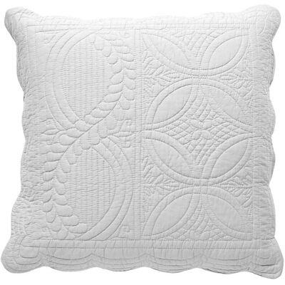 Becquet Housse de coussin boutis en coton BAILLARGUES blanc 40 x 40 cm unisex - Publicité Becquet Housse de coussin boutis en coton BAILLARGUES blanc 40 x 40 cm unisex - Publicité