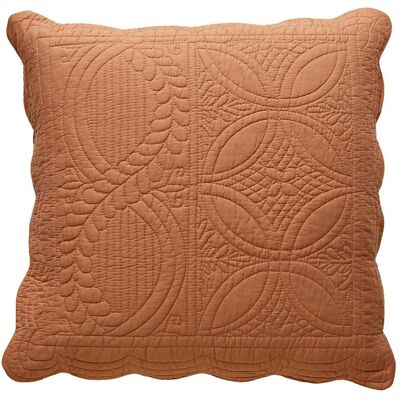 Becquet Housse de coussin ou d'oreiller matelassée en coton caramel - BAILLARGUES 40 x 40 cm unisex - Publicité Becquet Housse de coussin ou d'oreiller matelassée en coton caramel - BAILLARGUES 40 x 40 cm unisex - Publicité