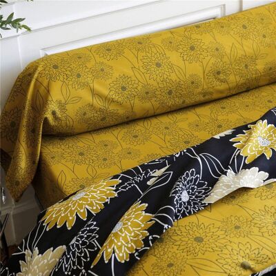 Becquet Drap plat coton YELFLOR - noir 180 x 290 cm unisex - Publicité Becquet Drap plat coton YELFLOR - noir 180 x 290 cm unisex - Publicité
