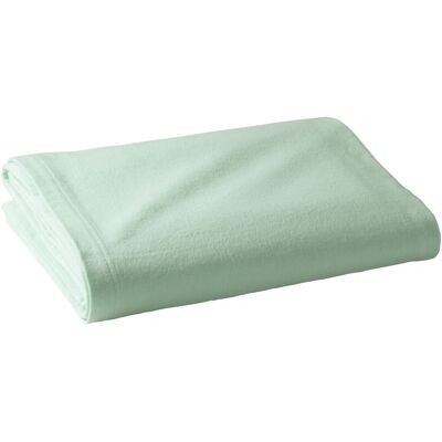 Becquet Couverture tempérée 350g/m² vert amande en flanelle - ETE 120 x 150 cm unisex - Publicité Becquet Couverture tempérée 350g/m² vert amande en flanelle - ETE 120 x 150 cm unisex - Publicité