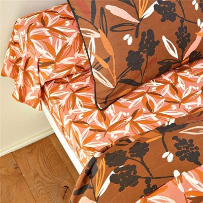 Becquet Drap plat MONDE VEGETAL imprimé feuilles, multicolore 180 x 290 cm unisex - Publicité Becquet Drap plat MONDE VEGETAL imprimé feuilles, multicolore 180 x 290 cm unisex - Publicité