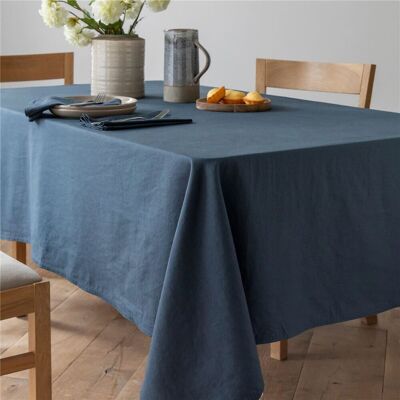 Becquet Nappe de table COTOLINEN - bleu orage Ovale - 180 x 240 cm unisex - Publicité Becquet Nappe de table COTOLINEN - bleu orage Ovale - 180 x 240 cm unisex - Publicité