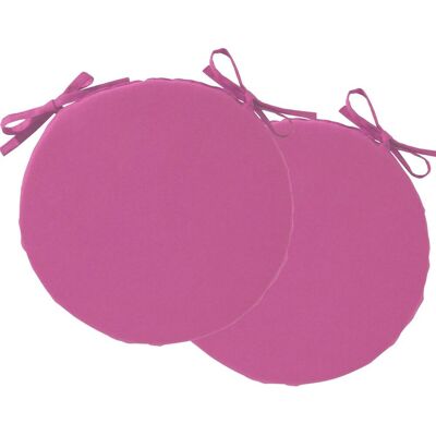 Becquet Lot de 2 galettes rondes unies pour extérieur - Rose framboise 40 cm unisex - Publicité Becquet Lot de 2 galettes rondes unies pour extérieur - Rose framboise 40 cm unisex - Publicité