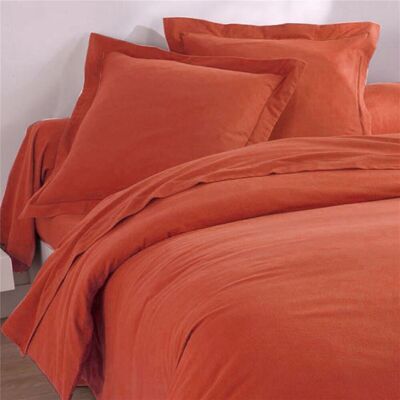 Becquet Drap plat FLANELLE UNI - terracotta 270 x 300 cm unisex - Publicité Becquet Drap plat FLANELLE UNI - terracotta 270 x 300 cm unisex - Publicité