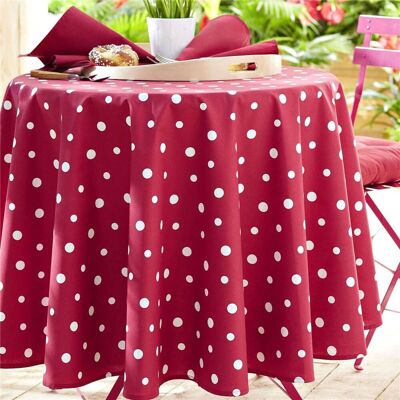 Becquet Nappe en coton enduit à pois ZUMBA , rose framboise 150 x 250 cm unisex - Publicité Becquet Nappe en coton enduit à pois ZUMBA , rose framboise 150 x 250 cm unisex - Publicité