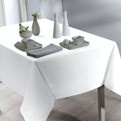 Calitex Nappe rectangulaire tissu uni TENTATION blanche 140 x 300 cm unisex - Publicité Calitex Nappe rectangulaire tissu uni TENTATION blanche 140 x 300 cm unisex - Publicité