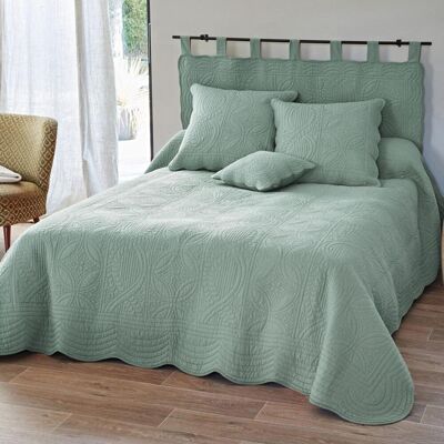 Becquet Boutis BAILLARGUES vert amande 230 x 250 cm unisex - Publicité Becquet Boutis BAILLARGUES vert amande 230 x 250 cm unisex - Publicité