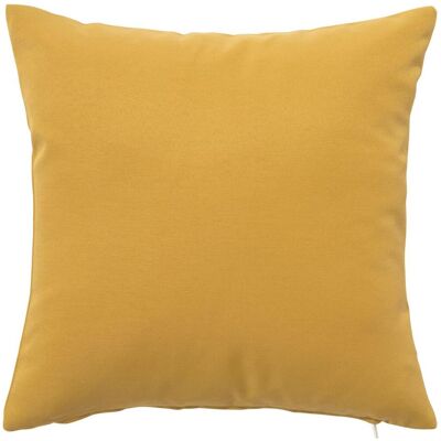 Becquet Housse de coussin jaune ocre uni - TOILE D'EXTÉRIEUR 40 x 40 cm unisex - Publicité Becquet Housse de coussin jaune ocre uni - TOILE D'EXTÉRIEUR 40 x 40 cm unisex - Publicité