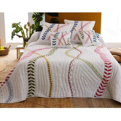 Becquet Housse de coussin LIVIA blanc en coton 40 x 40 cm unisex - Publicité Becquet Housse de coussin LIVIA blanc en coton 40 x 40 cm unisex - Publicité