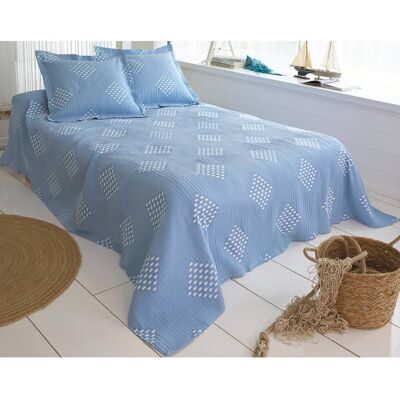 Becquet Housse de coussin CROZON bleue ciel en polyester 65 x 65 cm unisex - Publicité Becquet Housse de coussin CROZON bleue ciel en polyester 65 x 65 cm unisex - Publicité