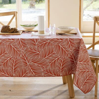 Becquet Nappe carrée toile cirée imprimé rouge ELOA 140 x 160 cm unisex - Publicité Becquet Nappe carrée toile cirée imprimé rouge ELOA 140 x 160 cm unisex - Publicité