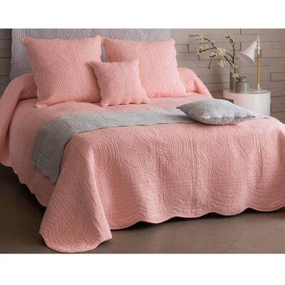 Becquet Plaid BAILLARGUES rose clair en coton 150 x 150 cm unisex - Publicité Becquet Plaid BAILLARGUES rose clair en coton 150 x 150 cm unisex - Publicité