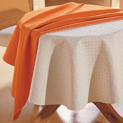 Becquet Nappe de protection pour table ronde ou ovale modèle luxe 150 cm 135 x 180 cm unisex - Publicité Becquet Nappe de protection pour table ronde ou ovale modèle luxe 150 cm 135 x 180 cm unisex - Publicité