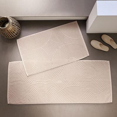 Becquet Tapis de bain coton 1000 g/m² Mandala - beige sable 50 x 80 cm unisex - Publicité Becquet Tapis de bain coton 1000 g/m² Mandala - beige sable 50 x 80 cm unisex - Publicité