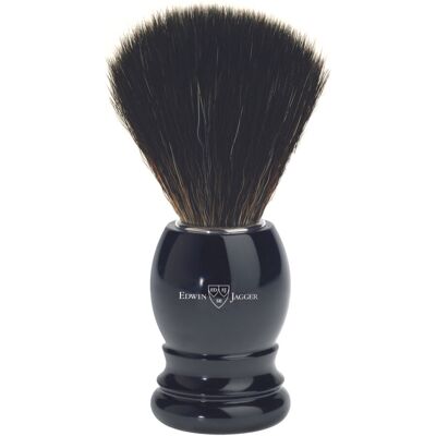 Edwin Jagger Blaireau de Rasage avec Manche en Plastique Imitation Ébène et Fibres Synthétiques Noires unisex - Publicité Edwin Jagger Blaireau de Rasage avec Manche en Plastique Imitation Ébène et Fibres Synthétiques Noires unisex - Publicité