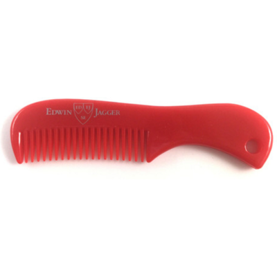 Edwin Jagger Peigne à Barbe et Moustache à Tiges Serrées avec Étui - Rouge male - Publicité Edwin Jagger Peigne à Barbe et Moustache à Tiges Serrées avec Étui - Rouge male - Publicité