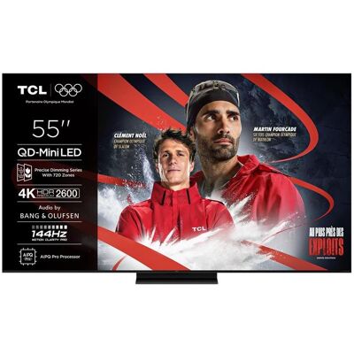 TV Mini LED Tcl 55C89K - 138cm 4K UHD Aluminium - Publicité TV Mini LED Tcl 55C89K - 138cm 4K UHD Aluminium - Publicité