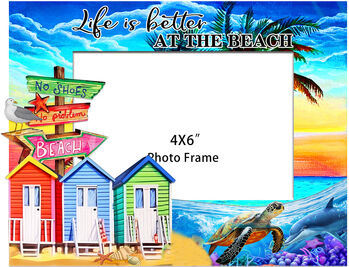 Cadres photo Signes Grimalt Cadre Photo De Plage Bleu