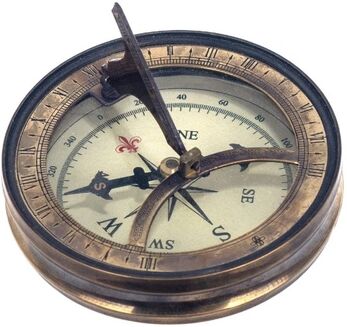 Horloges Signes Grimalt Horloge Solaire, Boussole Doré
