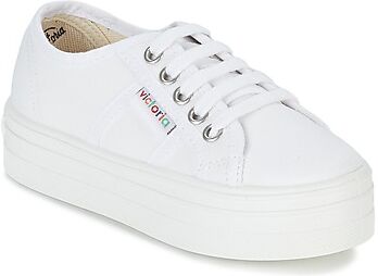 Baskets basses enfant Victoria BASKET LONA PLATAFORMA KIDS Blanc