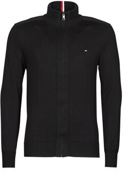 Gilet PIMA COTTON CASHMERE ZIP THROUGH Noir - Tommy hilfiger - Modalova