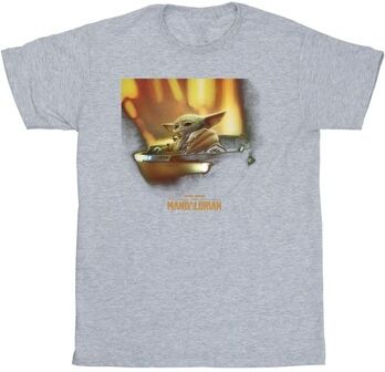 T-shirt enfant Disney The Mandalorian Gris