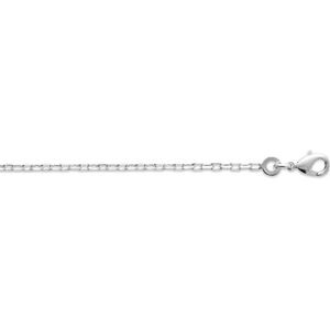 Collier Brillaxis Chaîne maille forçat argent rhodié 45cm 1.9 mm Blanc - Publicité Collier Brillaxis Chaîne maille forçat argent rhodié 45cm 1.9 mm Blanc - Publicité