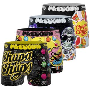 Boxers Freegun Lot de 4 boxers homme Chupa Chups Jaune