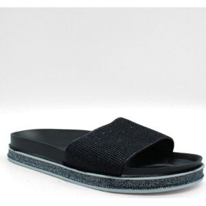 Sandales Kebello Mules brillantes Noir F Noir - Publicité Sandales Kebello Mules brillantes Noir F Noir - Publicité