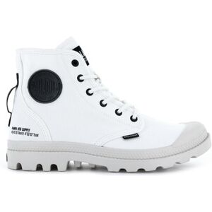 Baskets Palladium 77356-116-M PAMPA HI HTG SUPPLY STAR WHITE Blanc - Publicité Baskets Palladium 77356-116-M PAMPA HI HTG SUPPLY STAR WHITE Blanc - Publicité
