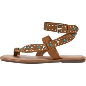 Sandales Pepe jeans Sandales plates Femme Ref 59612 Marron Marron - Publicité Sandales Pepe jeans Sandales plates Femme Ref 59612 Marron Marron - Publicité