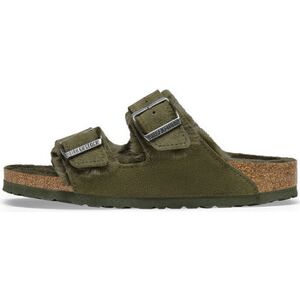 Sandales BIRKENSTOCK ARIZONA VL SHEARLING étroite Vert - Publicité Sandales BIRKENSTOCK ARIZONA VL SHEARLING étroite Vert - Publicité
