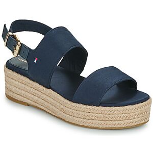 Espadrilles Tommy Hilfiger MID WEDGE SANDAL Marine - Publicité Espadrilles Tommy Hilfiger MID WEDGE SANDAL Marine - Publicité
