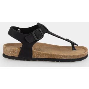 Sandales Vera Collection Sandales femmes plates en Cuir noir, à entre doigt Noir - Publicité Sandales Vera Collection Sandales femmes plates en Cuir noir, à entre doigt Noir - Publicité