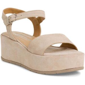 Sandales Tamaris ivory suede casual open sandals Beige - Publicité Sandales Tamaris ivory suede casual open sandals Beige - Publicité